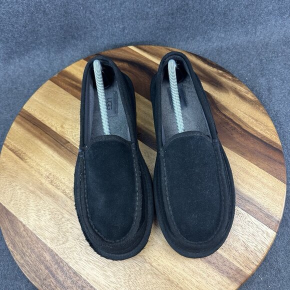 UGG Australia Mens Dex Loafers Slip On Shoe Black Suede 1103901 Size 9 US - Picture 4 of 9